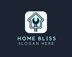 Home Maintenance Wrench App logo design