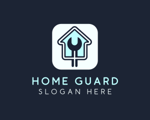 Home Maintenance Wrench App logo design