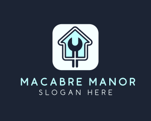 Home Maintenance Wrench App logo design