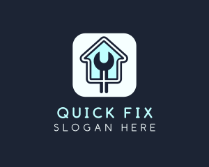 Home Maintenance Wrench App logo design