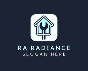 Home Maintenance Wrench App logo design