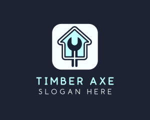 Home Maintenance Wrench App logo design