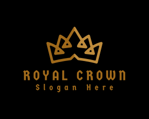 Coronation - Gold Royalty Crown logo design