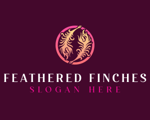 Mystical Quil Feather logo design