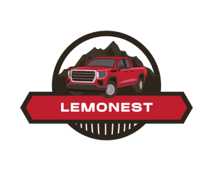 Mountain Pickup Truck Logo