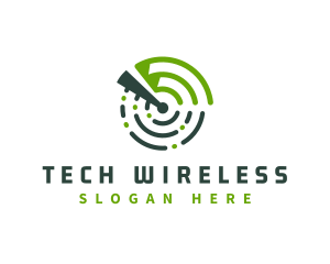 Wireless - Radar Signal Technology logo design
