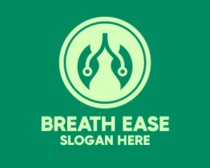 Respiratory - Natural Leaf Lungs logo design