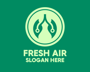 Breath - Natural Leaf Lungs logo design