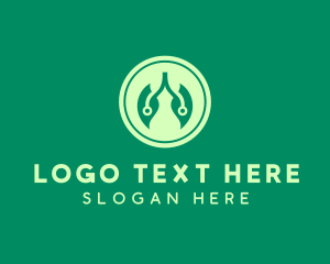 Green - Natural Leaf Lungs logo design