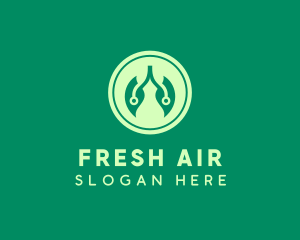 Breath - Natural Leaf Lungs logo design