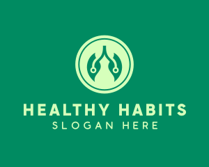 Natural Leaf Lungs logo design