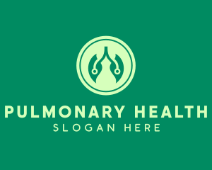 Pulmonary - Natural Leaf Lungs logo design