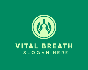 Natural Leaf Lungs logo design