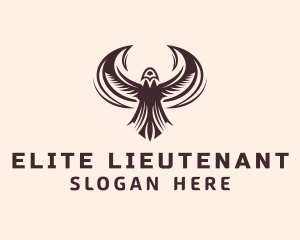 Lieutenant - Flying Falcon Aviary logo design