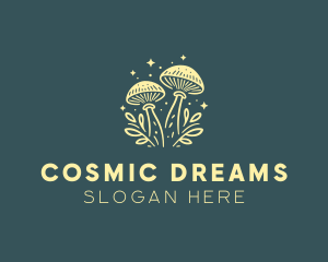 Psychedelic - Mushroom Organic Plant logo design