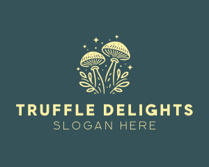 Truffle - Mushroom Organic Plant logo design