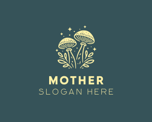 Food - Mushroom Organic Plant logo design