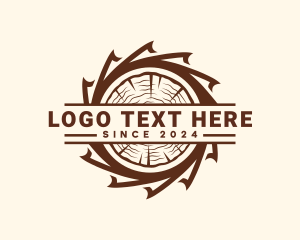 Log - Woodwork Log Sawmill logo design