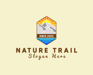 Outdoors - Outdoor Mountain Badge logo design