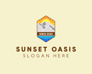 Outdoor Mountain Badge  logo design