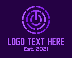 Electrical - Dashed Line Electric Power logo design