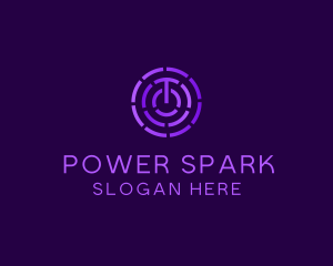 Dashed Electric Power logo design