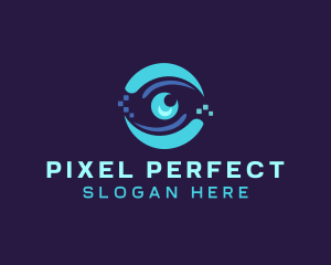 Digital Pixel Eye logo design