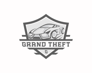 Shield - Motorsports Sports Car Shield logo design