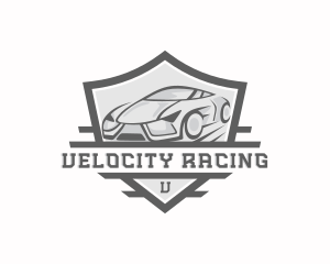 Motorsports - Motorsports Sports Car Shield logo design