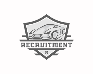 Shield - Motorsports Sports Car Shield logo design