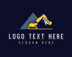 Builder - Demolition Excavator Mining logo design