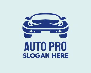 Blue Car Dealer Logo