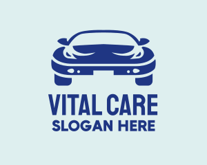 Car Rental - Blue Car Dealer logo design