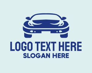 Blue Car Dealer Logo