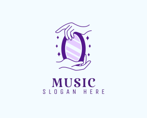 Elegant Hand Mirror Logo