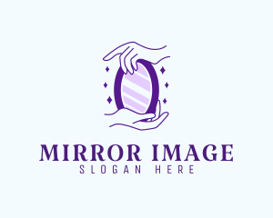 Reflection - Elegant Hand Mirror logo design