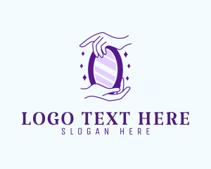 Beauty - Elegant Hand Mirror logo design