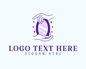 Elegant Hand Mirror Logo