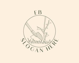 Shovel Plant Gardening Logo