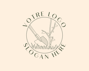 Shovel Plant Gardening Logo