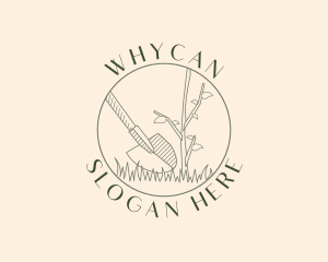 Shovel Plant Gardening Logo