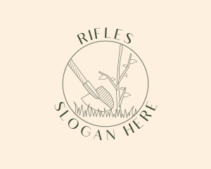 Lawn Care - Shovel Plant Gardening logo design