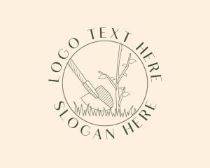 Dig - Shovel Plant Gardening logo design