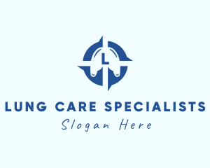 Lung Compass Medical Center logo design