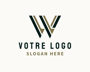 Modern Generic Business Letter W Logo