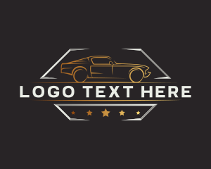 Luxury Car - Motorsport Garage Emblem logo design