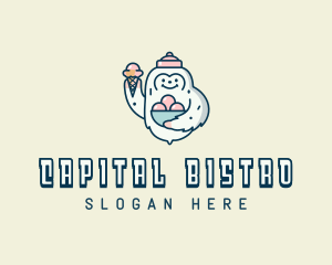 Yeti Ice Cream Bistro logo design