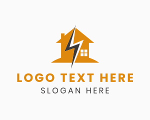 Voltage - Lightning Energy House logo design