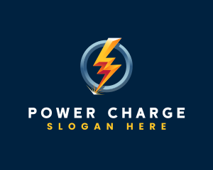 Power Electric Bolt logo design