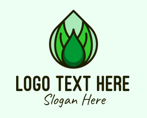 Natural Leaf Droplet Logo